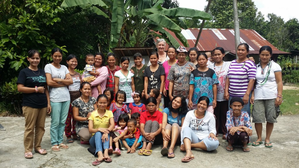 The women from the village of Ukit-Ukit Borneo